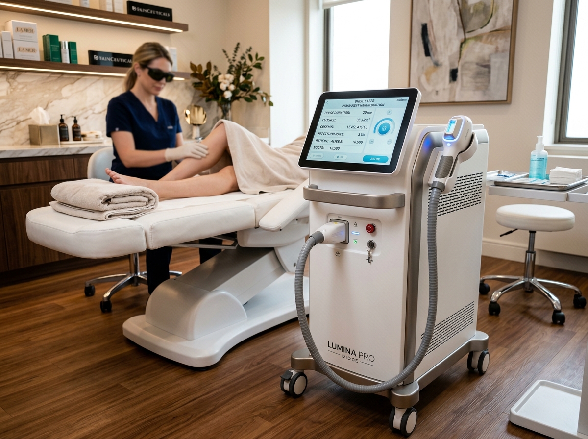 LuminaPro 808nm Chilled Sapphire Diode Laser Workstation